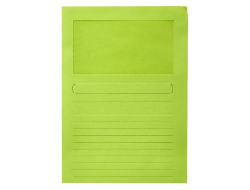 Classificador q-connect em cartolina din a4 verde com janela transparente 120 gr , Q-connect , 53227 , 5706002152475